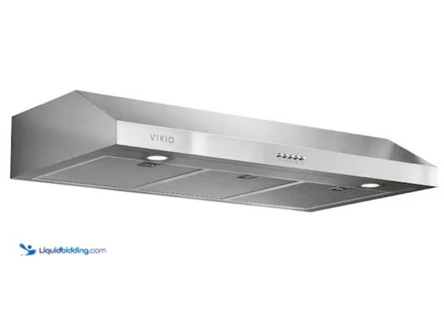 Lot 49-1623805 - VIKIO 30 in. 600 CFM Ducted Under Cabinet Range Hood in Stainless Steel with Mesh Filters and Push B...