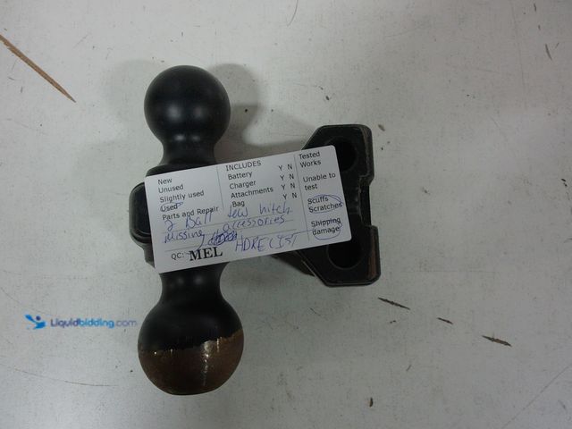 Lot 49-1567544 - TowSmart 2 Ball Tow Hitch, Used, Scuffs & scratches from use and shipping damage, Missing accessorie...