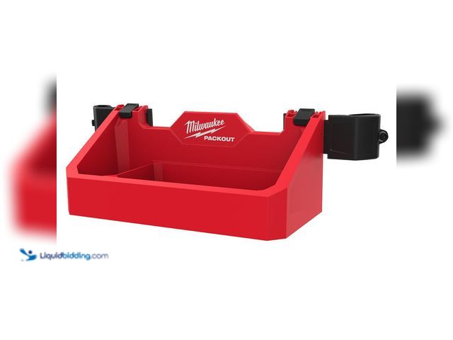 Lot 49-3616491 - Milwaukee PACKOUT Tray Tool Box Rack Attachment - Unused , has attachments Model # 1012855286