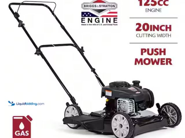 Lot 49-1637922 - Murray 20 in. 125 cc Briggs & Stratton Walk Behind Gas Push Lawn Mower with 4 Wheel Height Adjustmen...