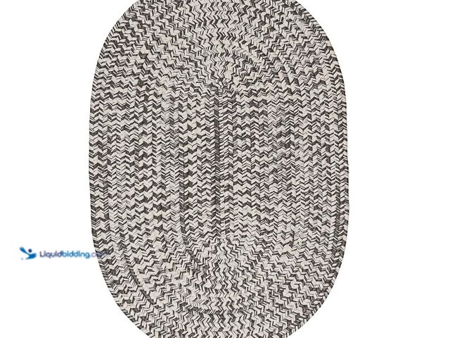 Lot 49-1570262 - Colonial Mills Renzi Tweed Rug - Gray 4x7, Braided, Reversible, Model # B0DS6C4VJ2, Unused.   Ref#AM...