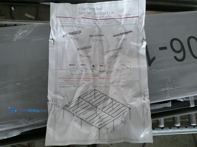 Lot 49-3463484 - adjustable bed frame, full, queen, king, cali king, unused.  Ref#4G-0801