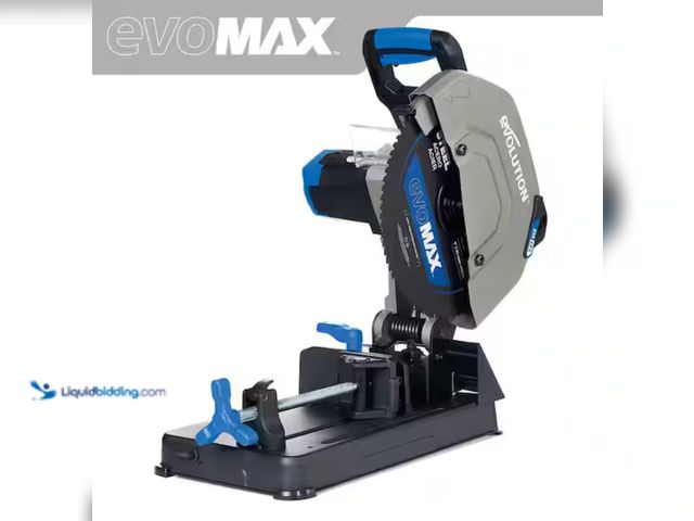 Lot 49-2000303 - Evolution Power Tools Evolution S14CPS : Steel Cutting Chop Saw with EVOMAX14ST, Model # 084-0004B, ...