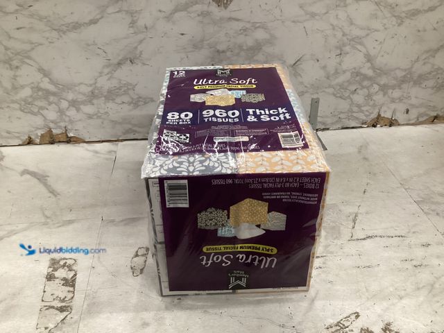 Lot 49-5573142 - Member's Mark 3-Ply Facial Tissue, 12 Pack (80ct. per box), Factory Sealed