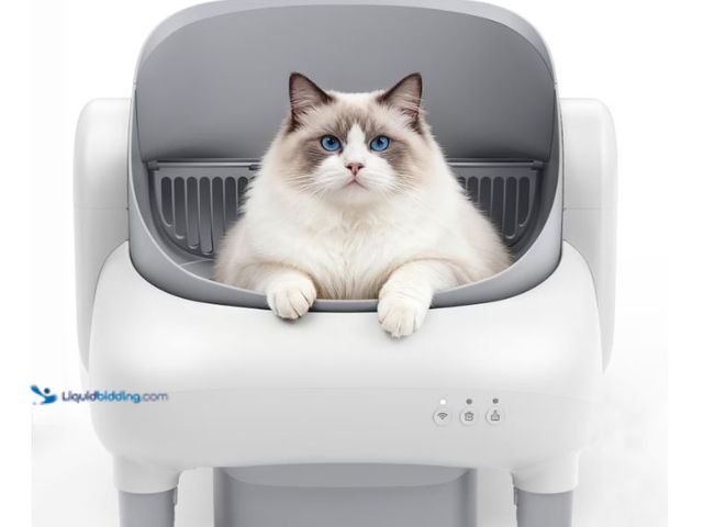 Lot 49-3472590 - Self Cleaning Litter Box, 95 L Automatic Cat Litter Box Self Cleaning for Multiple Cats, with Safety...