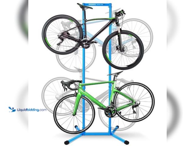 Lot 49-1519133 - 4 Bike Storage Rack Garage(Max 240lbs), Freestanding Gravity Bicycle Rack with Fully Adjustable Arms...