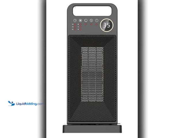 Lot 49-3612980 - HQ-YND-2000D 2000W Desktop Vertical Electric Heater, PTC Ceramic Space Heater, 60 Degree Rotating, R...