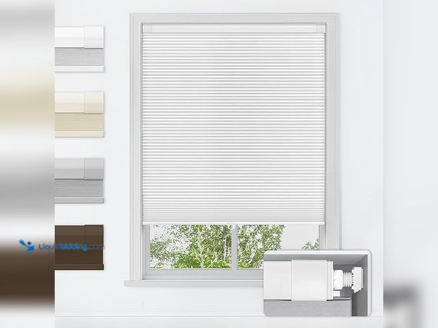 Lot 49-1622401 - Laz Blinds No Tools No Drill Cordless Cellular Shades, Blackout Light Blocking Honeycomb Shades for ...
