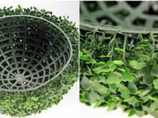 Lot 49-5433937 - 19 Inch 2 PCS 8 Layers Leaves Artificial Plant Topiary Balls, UV Resistant Faux Evergreen Boxwood fo...