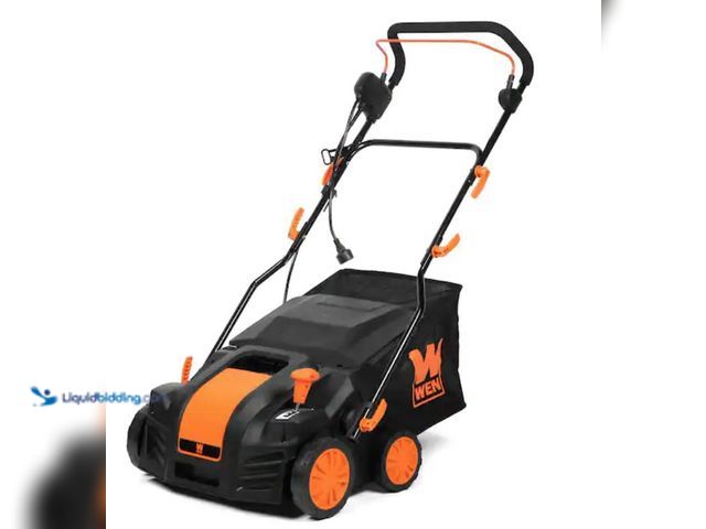 Lot 49-2006068 - WEN 16 in. 15 Amp 2-in-1 Electric Dethatcher and Scarifier with Collection Bag, Model # DT1516, Used...