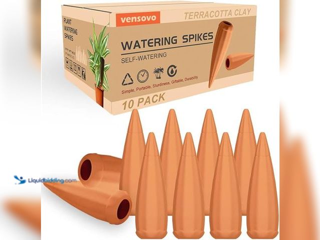 Lot 49-1518545 - Lot of 2 Terracotta Self Watering Spikes - 10 Pcs Potted Plant Watering Devices Vacation Self-Wateri...