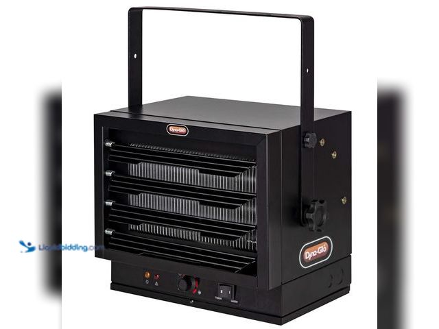 Lot 49-2020733 - Dyna-Glo EG7500DGP 240V 7500W Garage Heater, Black. Model # B07KLF7DW4. MSRP: $249.99. Unused, unabl...