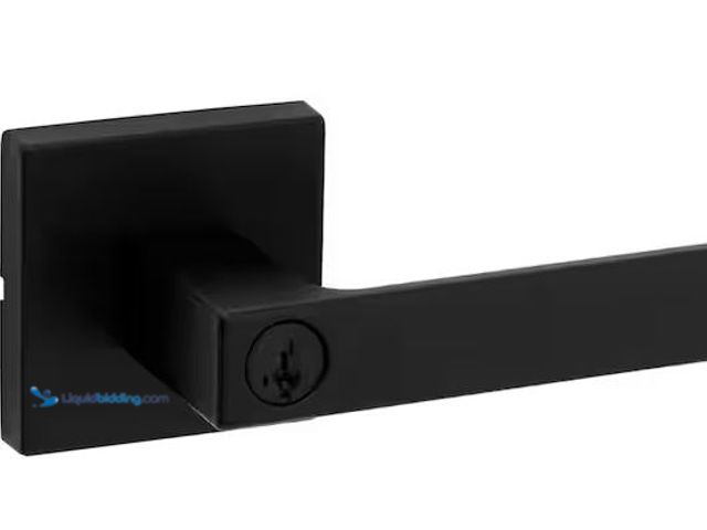 Lot 49-5481995 - Kwikset
Singapore Square Matte Black Keyed Entry Door Handle with Microban Featuring SmartKey Secur...