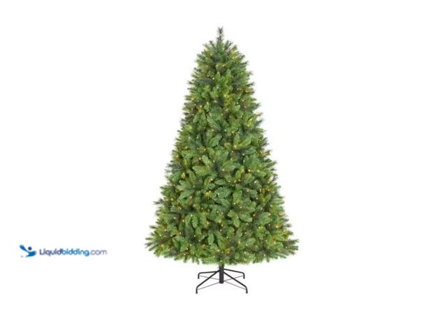 Lot 49-1570125 - Home Accents Holiday 7.5 ft. Oxford Pine LED Pre-Lit Artificial Christmas Tree, Color Changing, Mode...