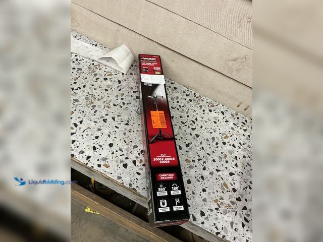Lot 49-5459998 - Husky 2200-Lumen Tripod. Model # K40437. New. Comes with charger. Working condition.