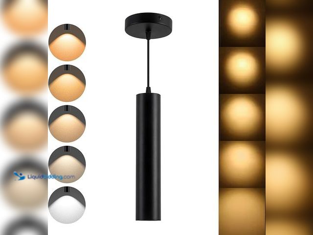Lot 49-5433715 - Zoomable LED Pendant Lights Modern Ceiling Hanging Spotlight Pendant Lighting,5CCT/2700K-5000K,Zooma...