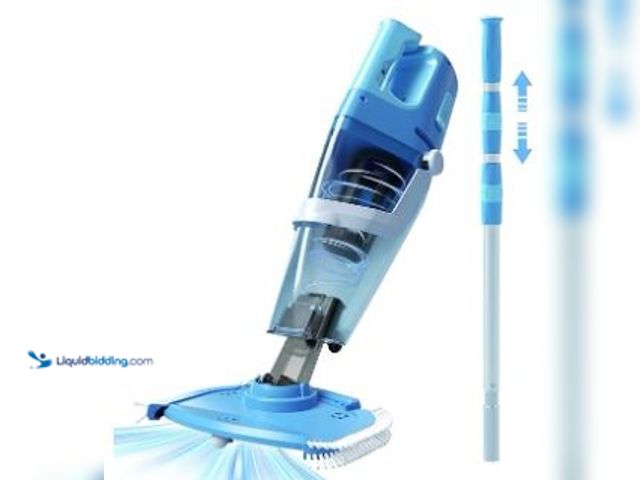 Lot 49-5436169 - Cordless Pool Vacuum with Telescopic Pole, 26.5 gallons/min Powerful Suction, Handheld Rechargeable ...