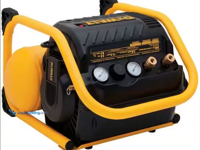 Lot 49-1569631 - DEWALT 2.5 Gal. Portable Electric Heavy Duty 200 PSI Quiet Air Compressor, Model # DWFP55130, Used, ...