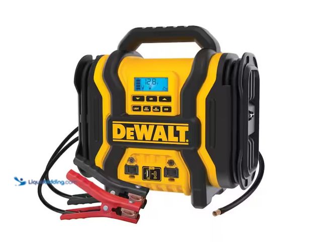 Lot 49-1571180 - DEWALT Portable Power 2000 Peak Amp Jump Starter w/Digital Compressor, Model # DXAEPS14, Used, Scuff...