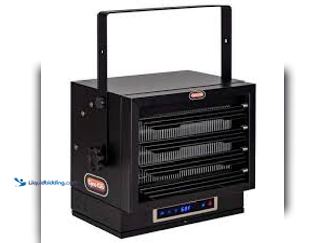 Lot 49-5476468 - Dyna-Glo 7,500-Watt Dual Heat Electric Garage Heater with Remote. Model # EG7500DH. Unused