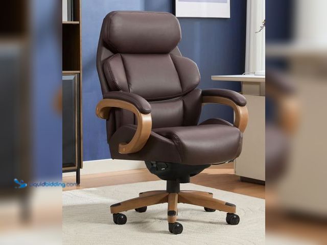 Lot 49-1623441 - Henredon Adrano Big & Tall Executive Office Chair, Model #60083-BLK,  Unused, Has attachments.  Ref#...