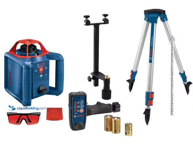 LiquidBidding - Lot 49-5534238 - Bosch 800 ft. Rotary Laser Level ...