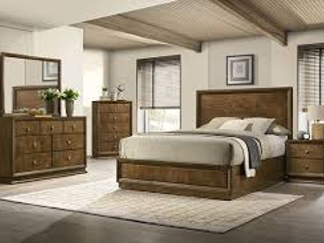 Lot 49-5485520 - Furniture of America® Kirkham Walnut Full Panel Bed. Product Dimensions 52.5"h x 57"w x 78.5"d. Mode...