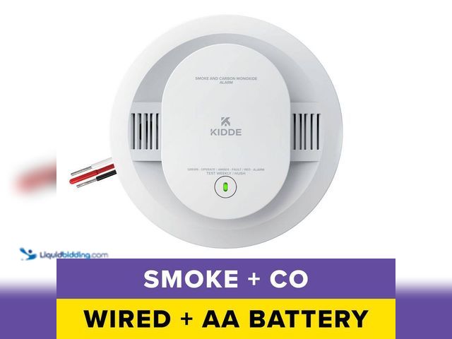 Lot 49-3529071 - Kidde
Hardwired Smoke and Carbon Monoxide Detector, Interconnectable and LED Warning Lights 2103152...