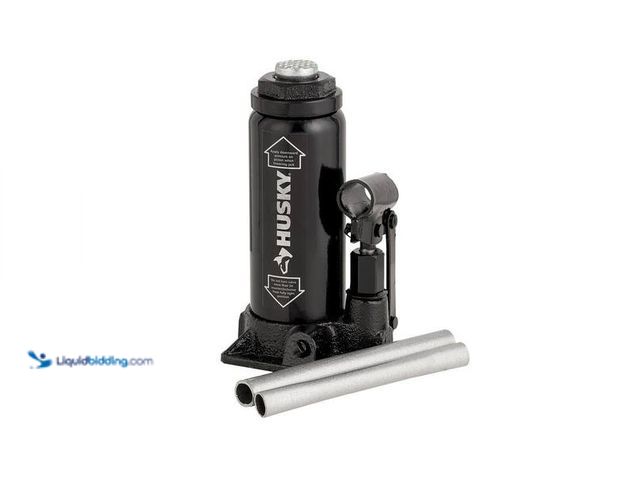 Lot 49-5454116 - Husky 6-Ton Hydraulic Bottle Car Jack.Model # HPL6B, item is unused.