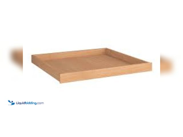 Lot 49-3536829 - QTY 2 - Hampton Bay 27 in. Pull Out Drawer. Model # ADRTA27. Unused with hardware.