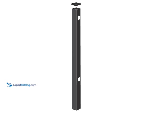 Lot 49-5437160 - Generation Lighting Crestgrove 3-Light Midnight Black Linear Chandelier with White Linen Shades. [Mo...