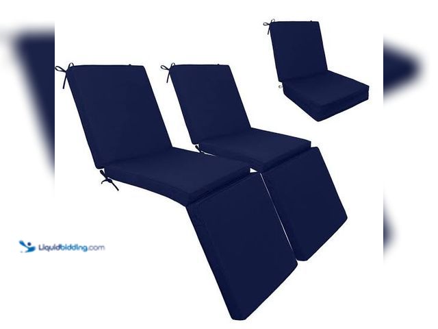 Lot 49-5551501 - Outdoor Patio Lounge Cushion (Navy Blue) Unused