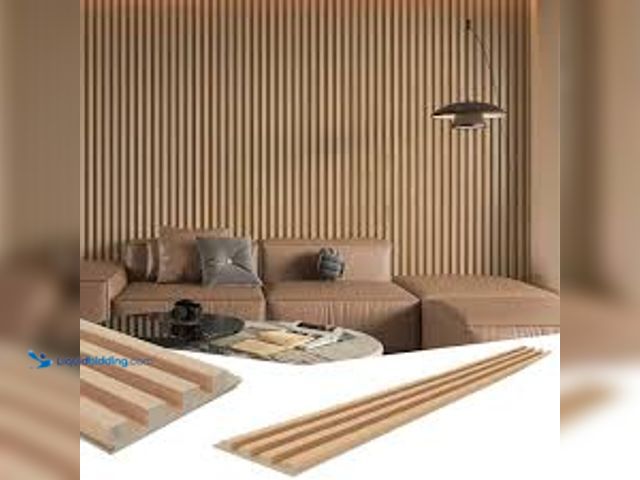 Lot 49-3531605 - Art3dwallpanels
Oak 8-1/2 ft. x 1/2 ft. x 2/3 in. Slat Solid Wood Decorative Wall Paneling for Inte...