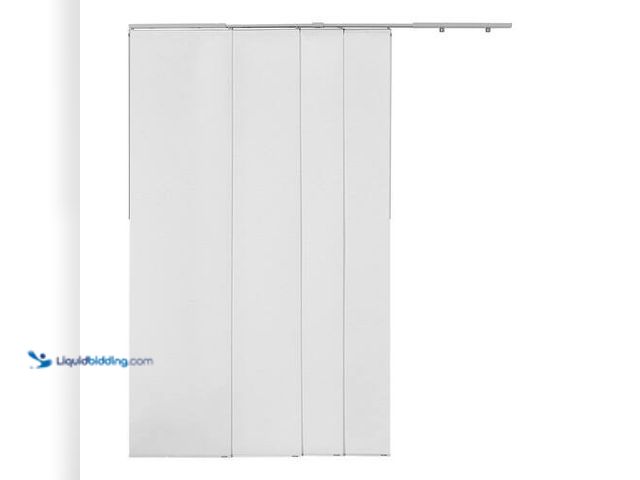 Lot 49-3616729 - VEVOR Panel Track Blinds, Extendable Track from 45.8" to 86" wide, Trimmable Panel Up to 96 inch - U...