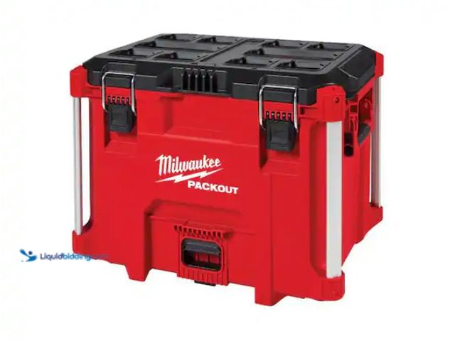 Lot 49-1578387 - Milwaukee PACKOUT 22 in. Modular XL Tool Box, Model # 48-22-8429, Used, Scuffs & scratches.   Ref#HD...