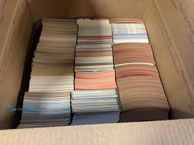 Lot 49-1505194 - COLLECTIBLE LARGE BOX FULL OF 2000+ SPORT CARDS FROM VARIOUS YEARS AND TYPES LOADED WITH STARS AND H...
