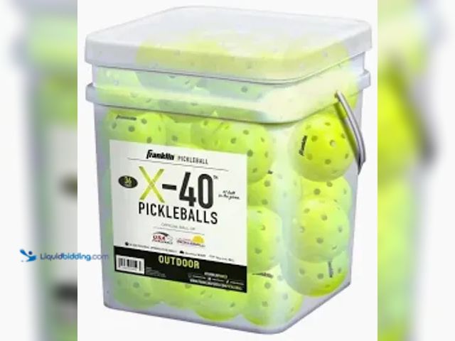 Lot 49-5553230 - Franklin Sports X-40 Outdoor Pickleballs - Official Ball of USA Pickleball, APP Tour + US Open - Reg...
