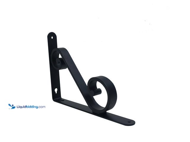 Lot 49-5463186 - Home Decorators Collection
6. 5in x 9in Matte Black Steel Bold Scroll Decorative Shelf Bracket (sli...