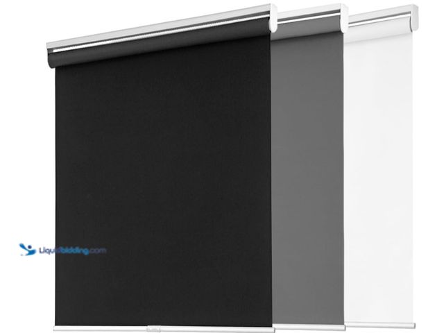 Lot 49-3463463 - Blackout Roller Shades for Windows, Cordless Free-Stop Blinds with Thermal Insulated, UV Protection ...