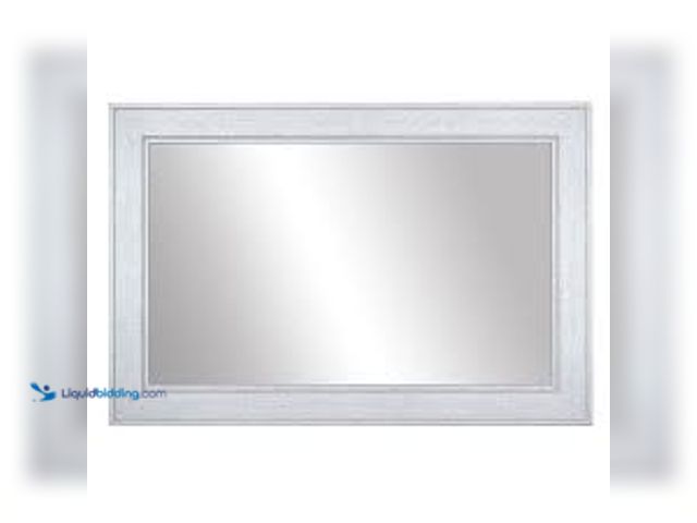 Lot 49-1632119 - 4-Ft x 3-Ft Silver Metal-Framed Wall Mirror, Unused.  Ref#HD0806