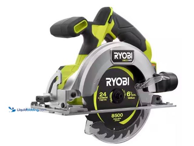 Lot 49-3432497 - RYOBI ONE+ HP 18V Brushless Cordless Compact 6-1/2 in. Circular Saw (Tool Only), Model # PSBCS01B, S...