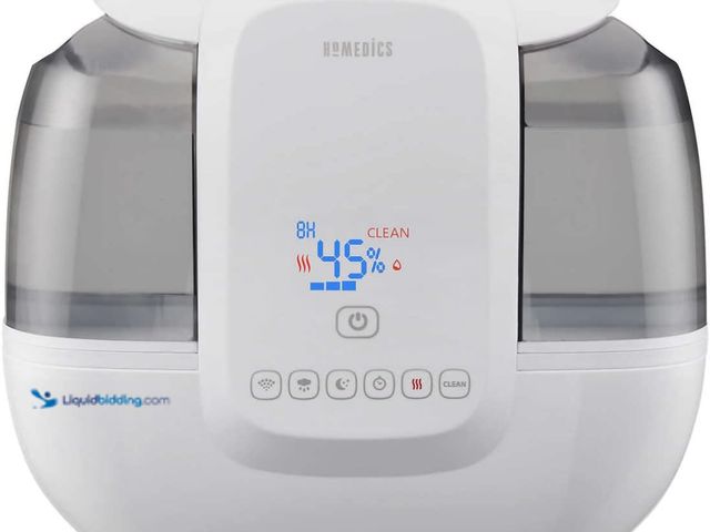 Lot 49-3564339 - TotalComfort® Ultrasonic Humidifier with UV-C Technology and Remote Control Used, scuffs and scratch...