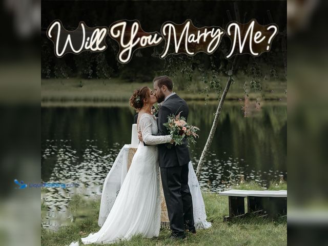 Lot 49-5416051 - Will You Marry Me Neon Signs 72x11.4 Inch Super Large for Wall Decor, Remote Control Warm White Wedd...