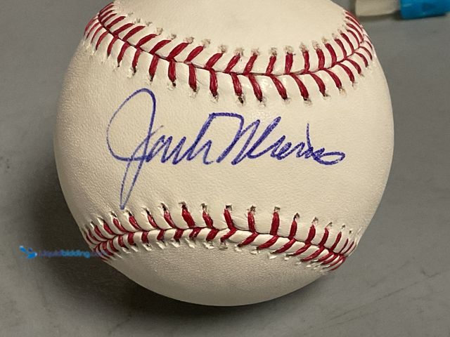Lot 49-1505975 - AWESOME AUTOGRAPHED JACK MORRIS MAJOR LEAGUE BASEBALL SIGNED AT A LOCAL CARD SHOW BACK IN THE DAY. A...