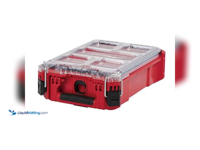 Lot 49-5543927 - Milwaukee PACKOUT 5-Compartments Small Parts Organizer, Model # 48-22-8435, unused.