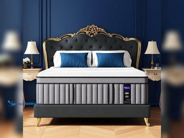 Lot 49-1632140 - DIFAME California King 12 Inch Medium Firm Hybrid Mattress, Model # HK-DB14CK-001, Unused, (NOTE: St...
