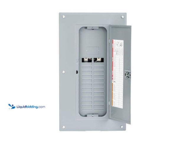 Lot 49-5447764 - Square D Homeline 125 Amp 20-Space 40-Circuit Indoor Main Lug Plug-On Neutral Load Center with Cover...