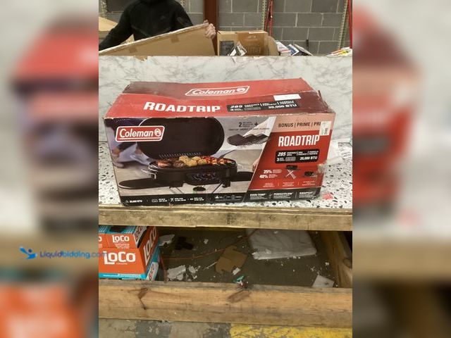 Lot 49-5486287 - Coleman RoadTrip 285-Standup Portable Propane Gas Grill with Grill Plus Griddle Bundle, Black Item i...