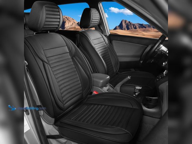 Lot 49-5435265 - LINGVIDO Car Seat Covers, Breathable and Waterproof Faux Leather Automotive Seat Covers for Cars SUV...