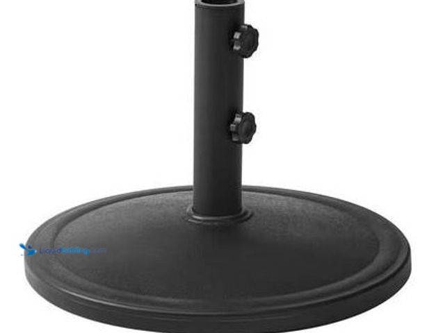 Lot 49-5551804 - Mainstays 26lb Steel Umbrella Base, Black, Unused